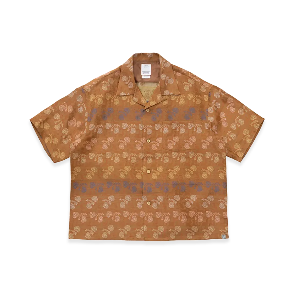 visvim Keesey SP Shirt S/S (W/Si/Li) "Brown"