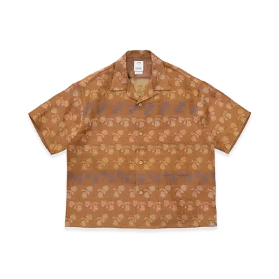 visvim Keesey SP Shirt S/S (W/Si/Li) "Brown"