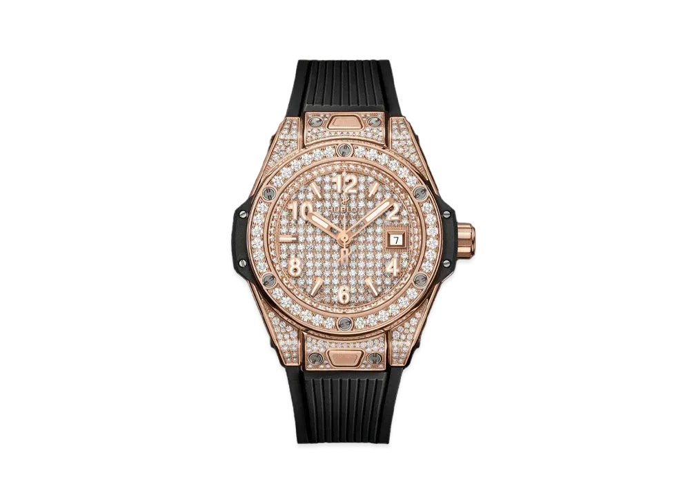 HUBLOT Big Bang One Click King Gold Full Pave 33mm
