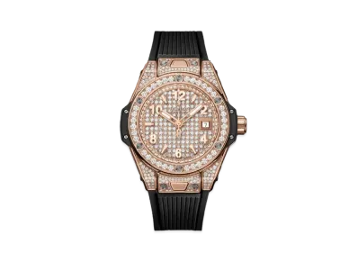 HUBLOT Big Bang One Click King Gold Full Pave 33mm