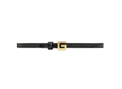 GUCCI Leather Choker With Square G