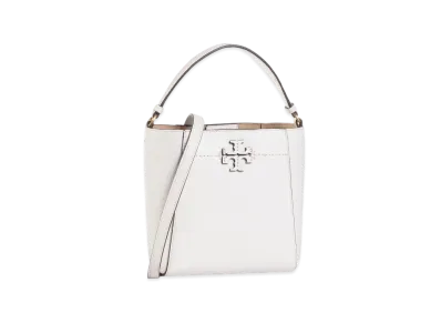 Tory Burch McGraw Small Bucket Bag "Gardenia"