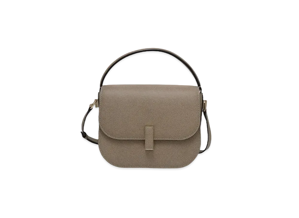 Valextra Iside Crossbody Bag "Oyster Gray"
