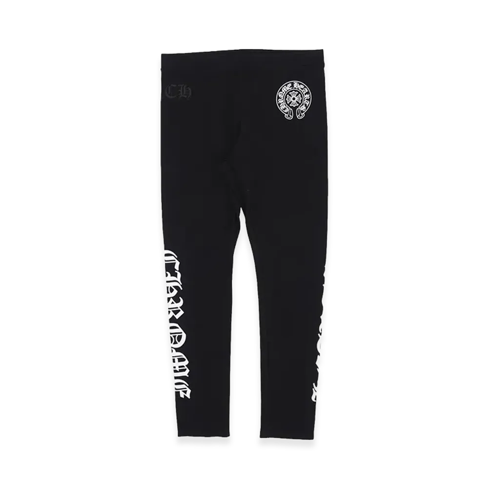 Chrome Hearts Horseshoe Print Leggings "Black"