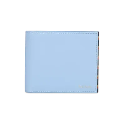 Paul Smith Bright Stripe Trim Bifold Wallet "SaxBlue"