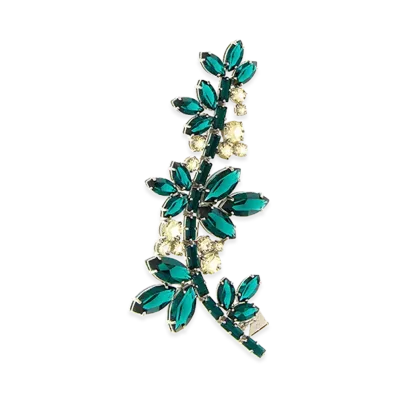 PRADA Women's Crystal Flowers Brooch "Multicolor"