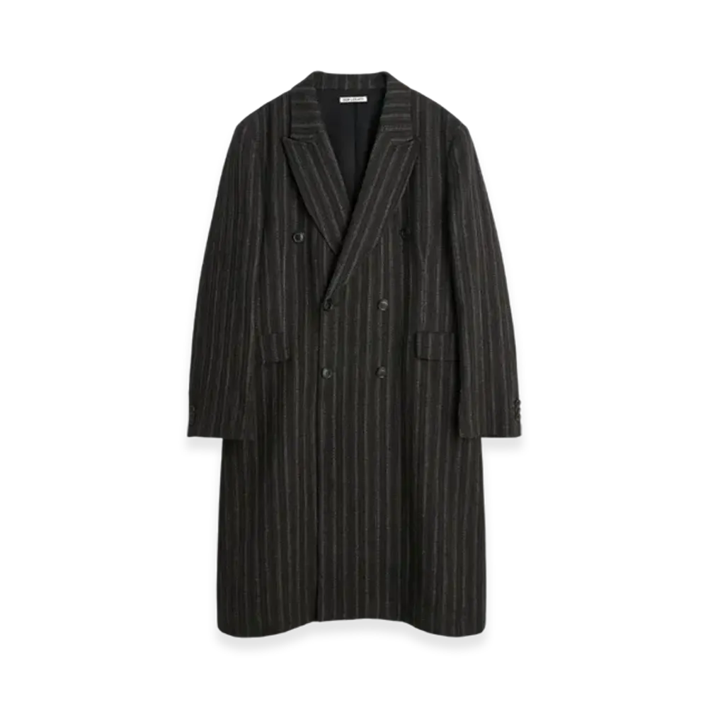 OUR LEGACY Whale Coat Cotton Stripe "Brown"