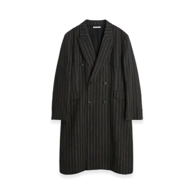 OUR LEGACY Whale Coat Cotton Stripe "Brown"