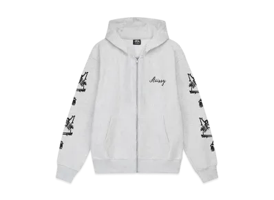 Stussy Paradise Lost Zip Hoodie "Ash Heather"