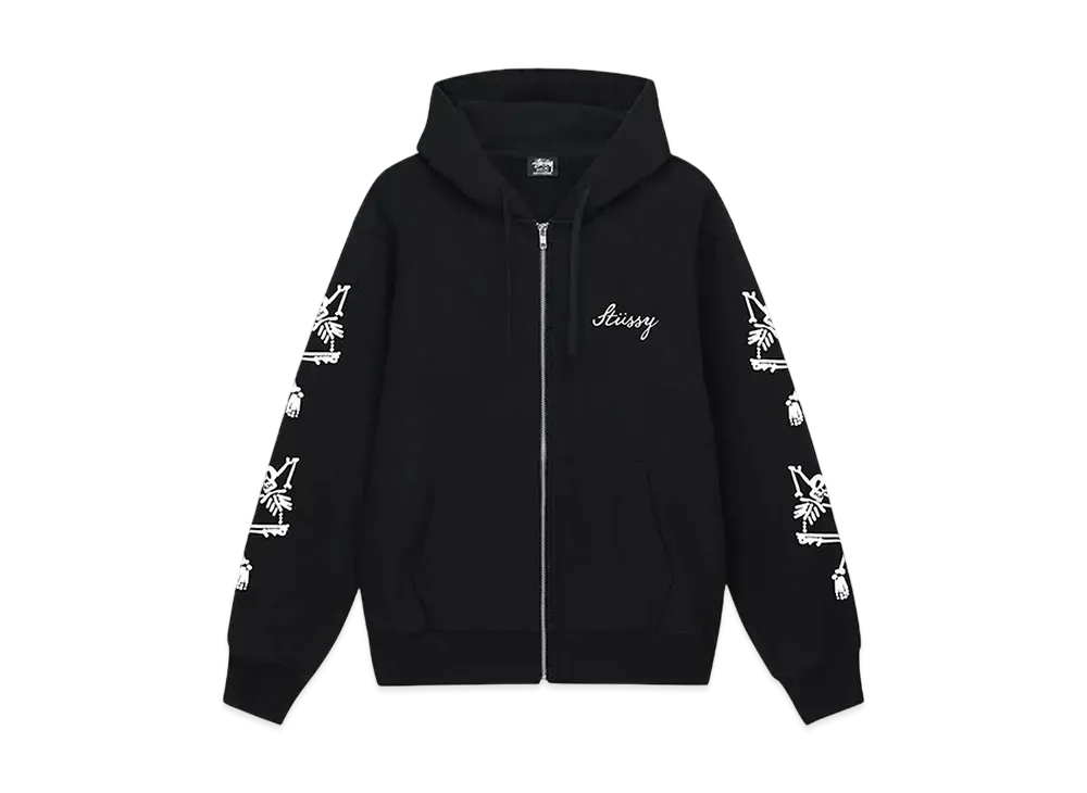 Stussy Paradise Lost Zip Hoodie "Black"