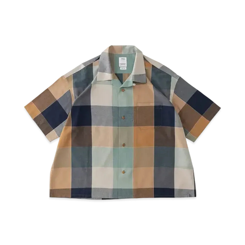 visvim Harmon Shirt S/S Check "Blue"
