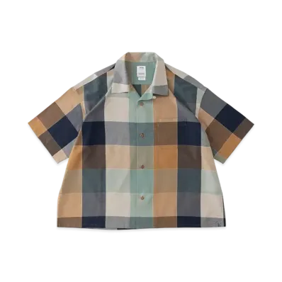 visvim Harmon Shirt S/S Check "Blue"