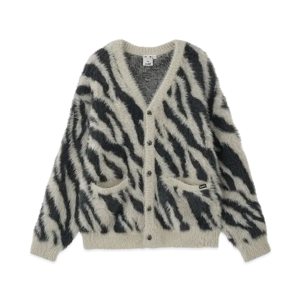 X-Girl Zebra Knit Cardigan "Beige"