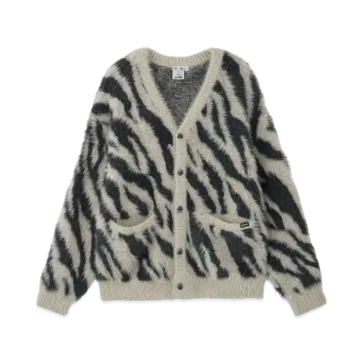 X-Girl Zebra Knit Cardigan "Beige"