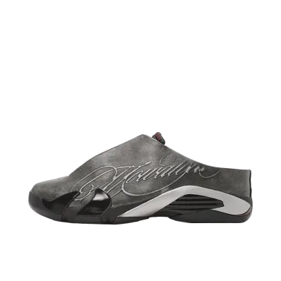 Mowalola × Nike Air Jordan 14 Mule "Black/Metallic Silver"