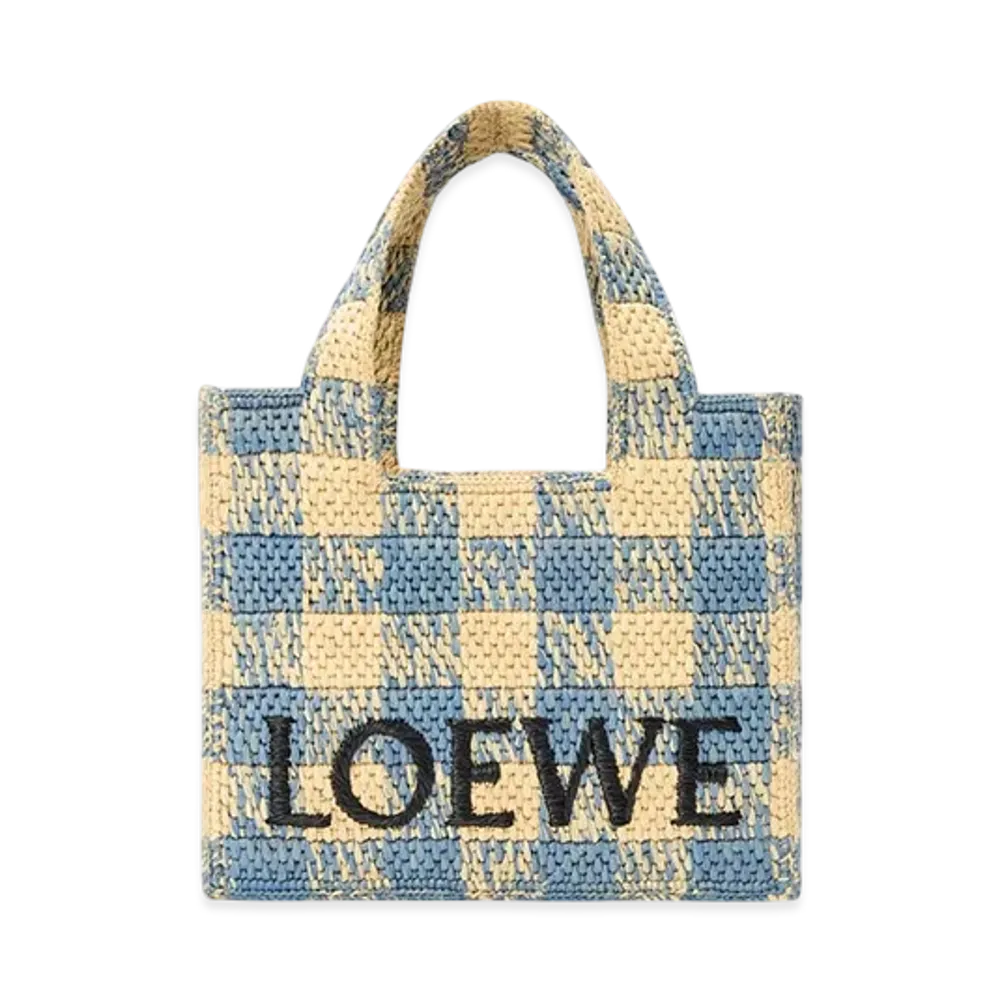 LOEWE Font Tote Small "Natural/Light Blue"