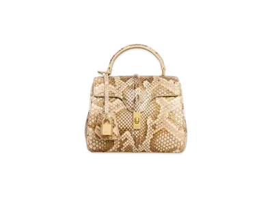 CELINE Mini 16 in Python "Natural"