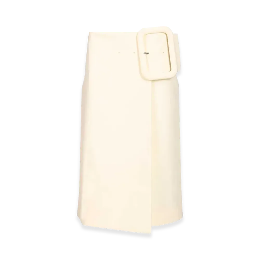 AMI PARIS Women's Midi Skirt "White"