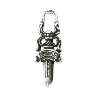 Chrome Hearts #5 Dagger Charm Zip 1 "Silver"