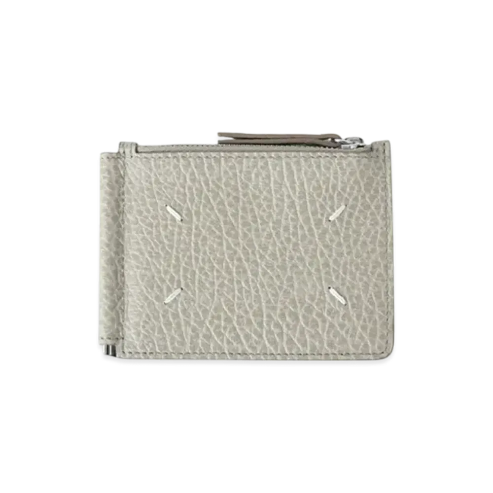 Maison Margiela x Ron Herman Leather Small Wallet "Light Gray"