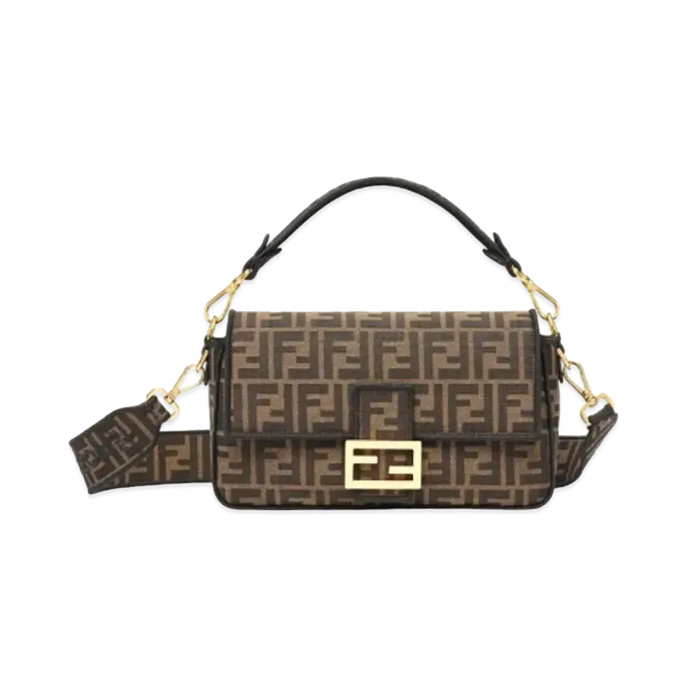 FENDI Baguette Fabric Bag "Brown"