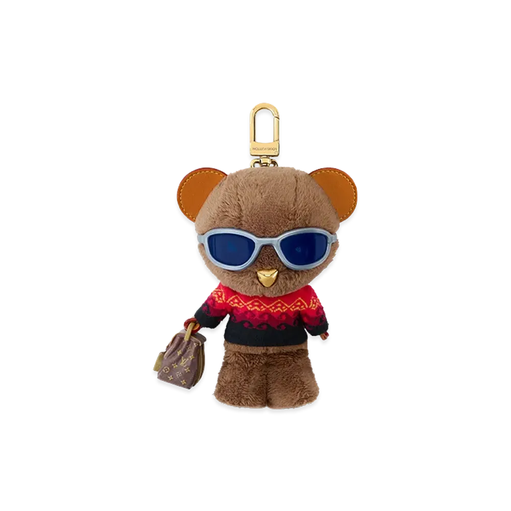 Louis Vuitton Bag Charm LV Louis Bear "Rouge"