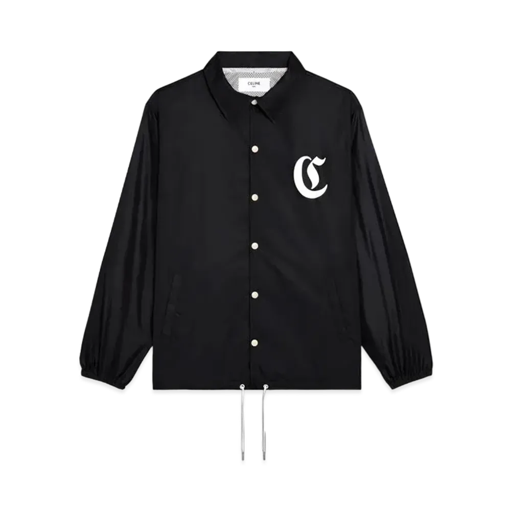 CELINE Coach Jacket Celine Nylon "Black"
