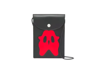 Burberry Monster Graphic Leather Phone Case Run Yard "Black/Red"