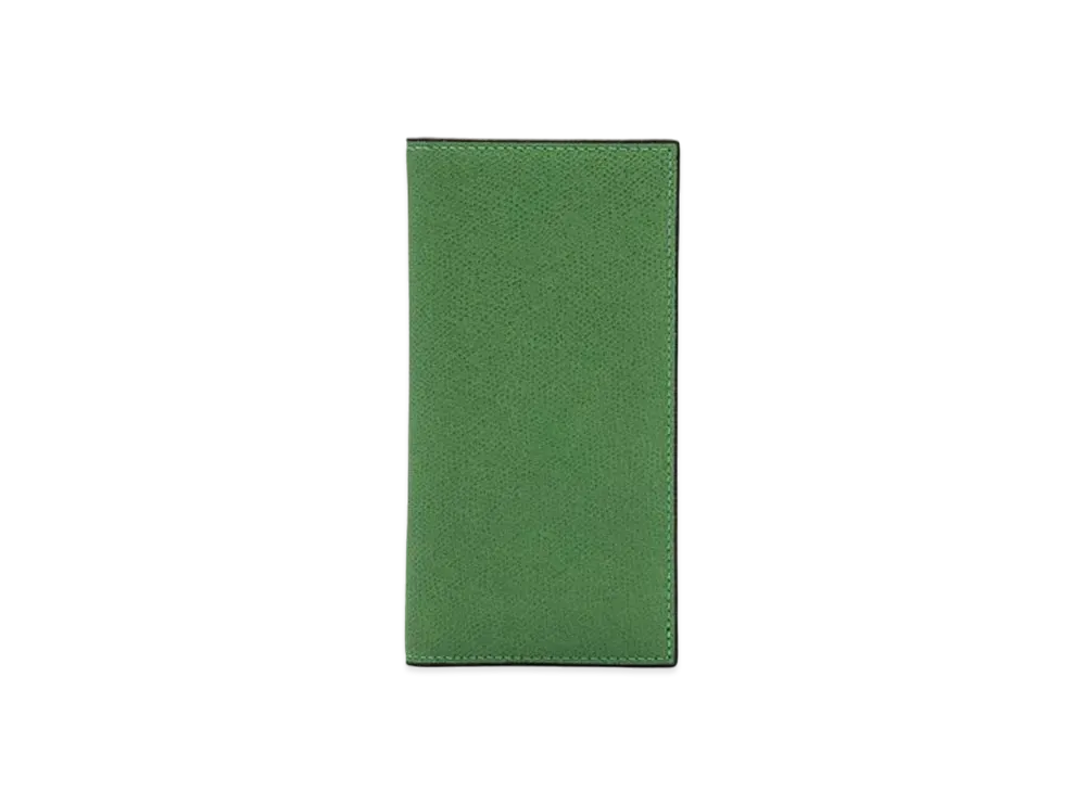 Valextra Vertical 12 Card "Glass Green"