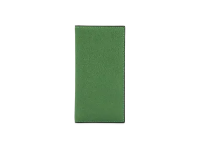 Valextra Vertical 12 Card "Glass Green"