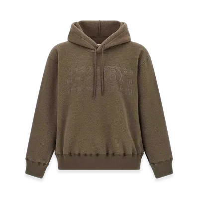 MM6 Maison Margiela Fleece Hoodie "Brown"