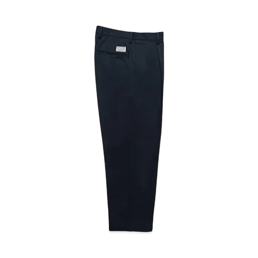 WACKO MARIA Double Pleated Chino Trousers "Navy"