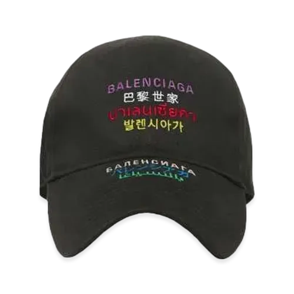 BALENCIAGA Languages Cap "Black"
