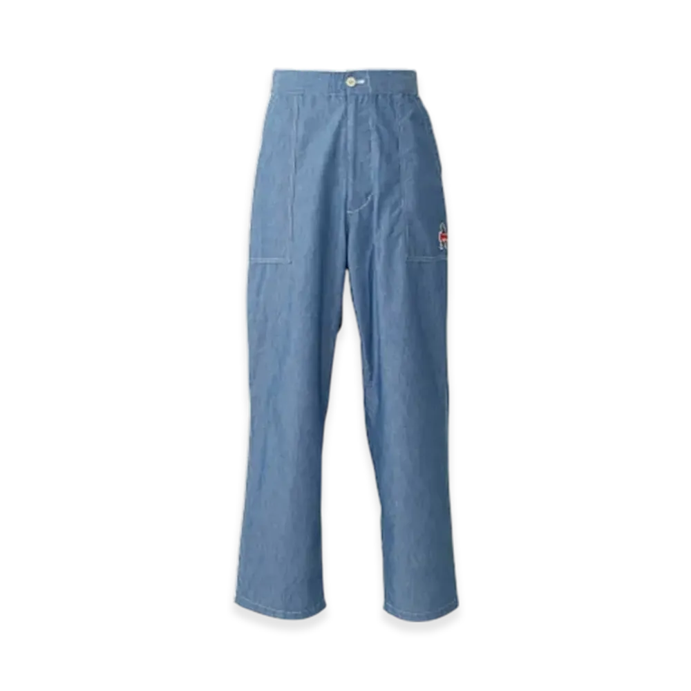 HYSTERIC GLAMOUR Vixen Girl Patch Easy Pants "Blue"