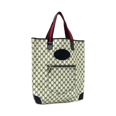 GUCCI Tote Bag Old Gucci GG Plus Sherry "Navy"