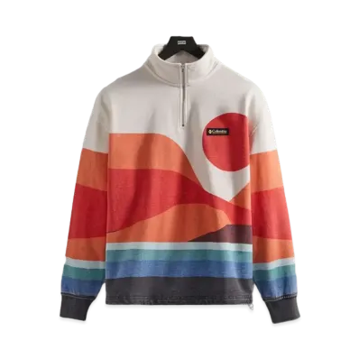 Kith x Columbia Quarter Zip "Red Hibiscus"