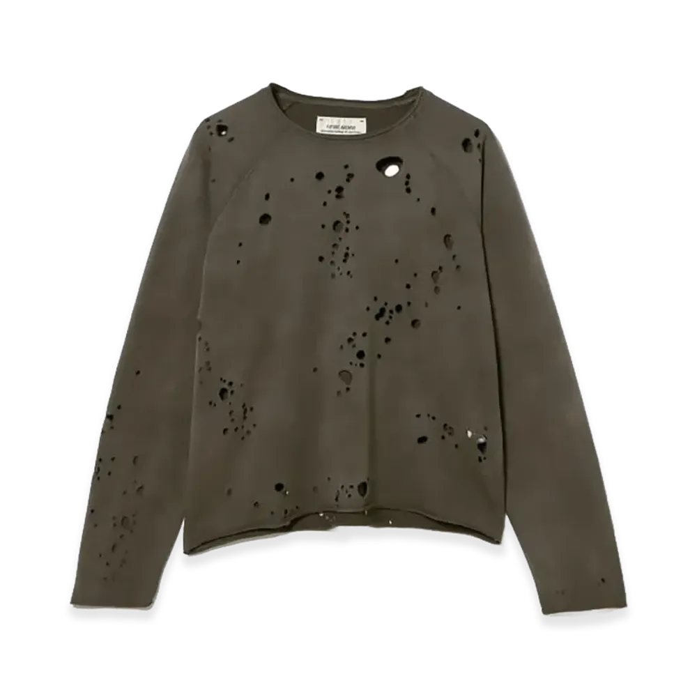 BEAMS FUTURE ARCHIVE / Crash Sweat Crewneck "Black"