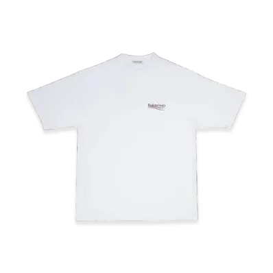 BALENCIAGA Women's Political Campaign Large Fit T-Shirt "White"