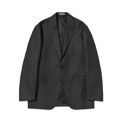 AURALEE Light Melton Jacket "Top Charcoal"