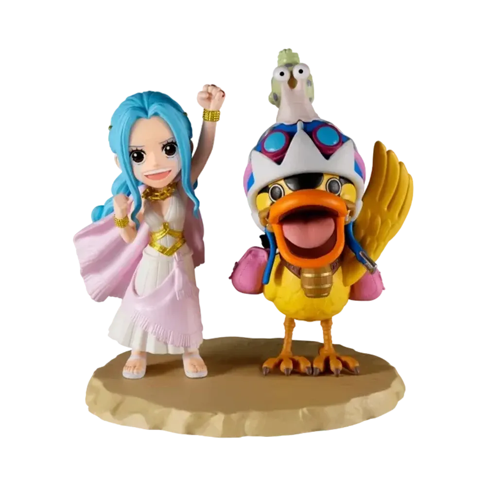 BANPRESTO "World Coletable Figure Log Stories" -ONE PIECE- Nefertari Vivi & Karoo "Will you call me friend again!!!?"