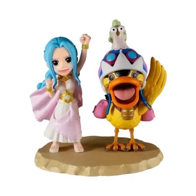 BANPRESTO "World Coletable Figure Log Stories" -ONE PIECE- Nefertari Vivi & Karoo "Will you call me friend again!!!?"