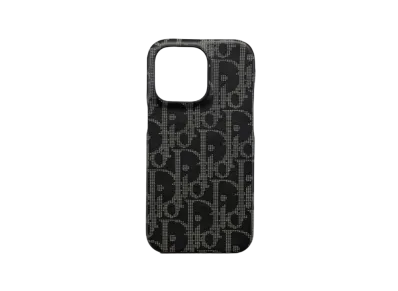 Dior iPhone 13Pro Case Dior Oblique Galaxy Leather "Black"