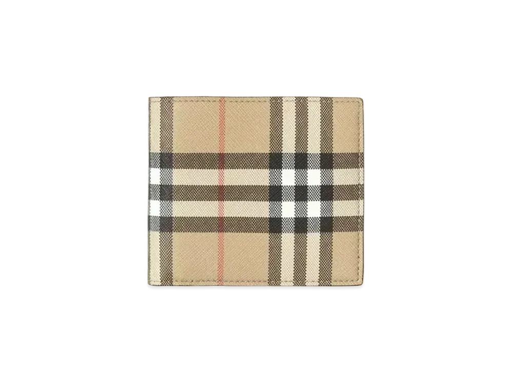 Burberry Vintage Check Bi-Fold Wallet "Archive Beige"