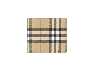 Burberry Vintage Check Bi-Fold Wallet "Archive Beige"