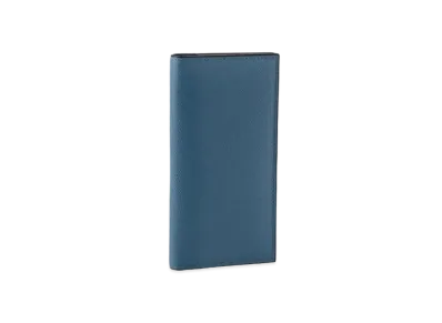 Valextra Vertical 12 Card "Cobalt Blue"
