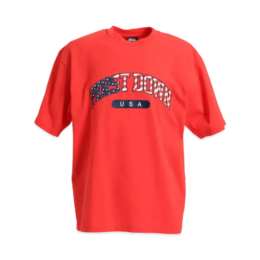 FIRST DOWN USA S/S T "Red"