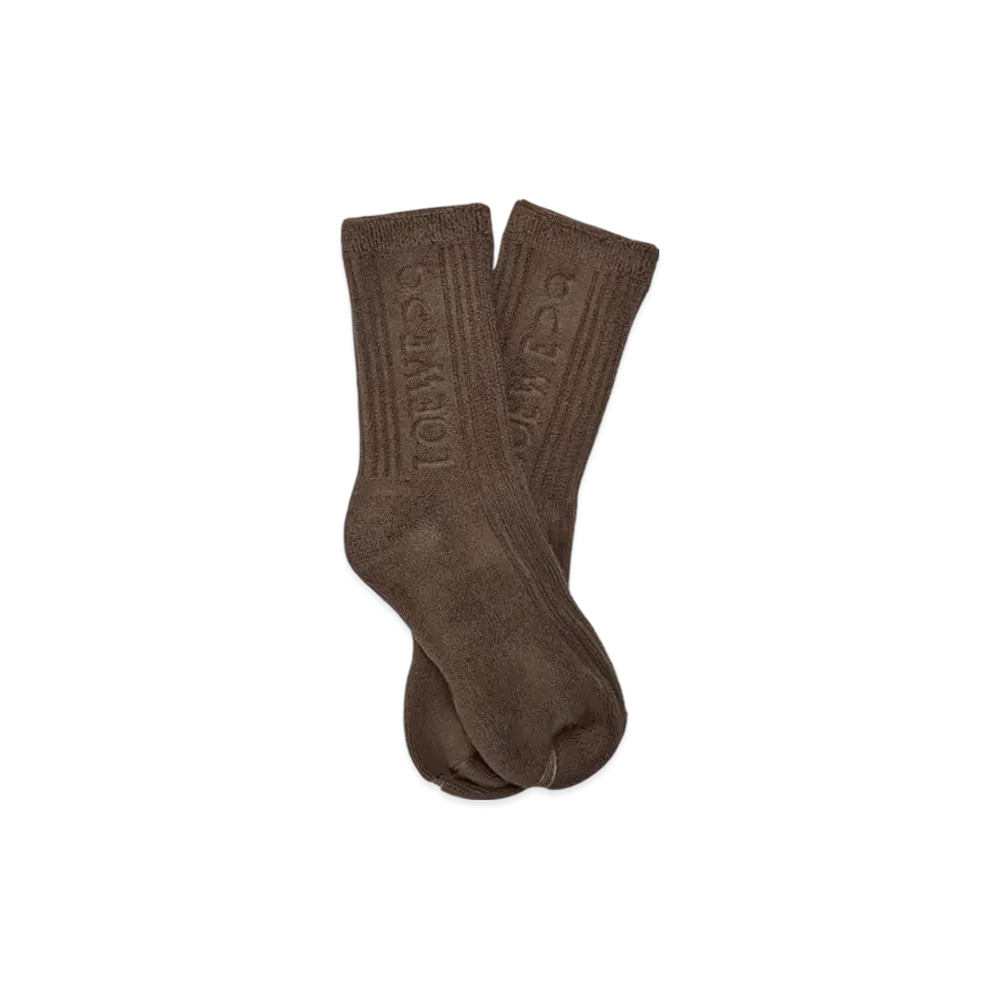 LOEWE x On Socks in Cotton "Toffee"