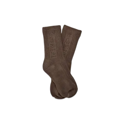 LOEWE x On Socks in Cotton "Toffee"
