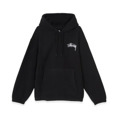 Stussy Bronson Polar Fleece Hoodie "Black"