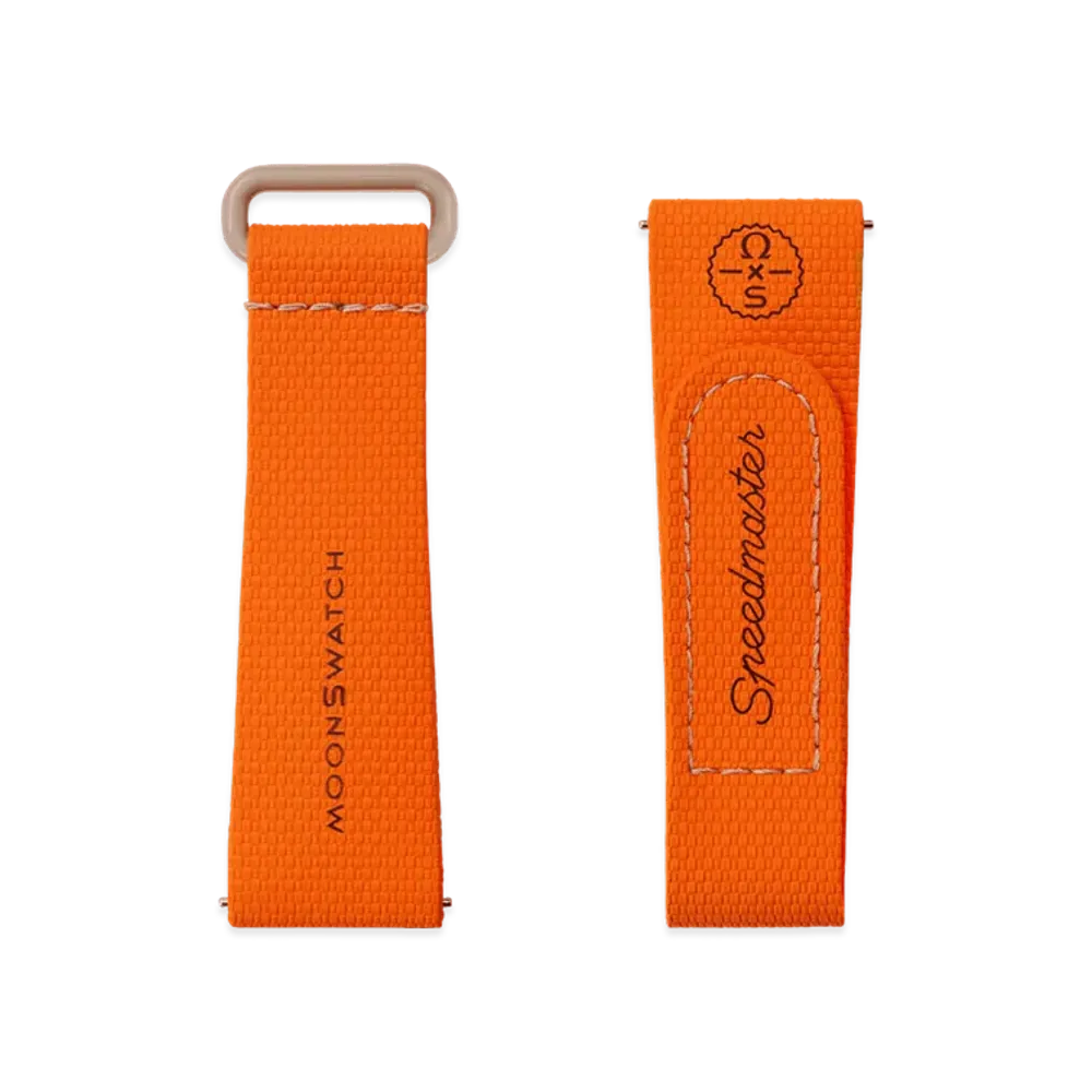 Swatch x OMEGA BIOCERAMIC MoonSwatch Rubber Strap "Orange/Sand"